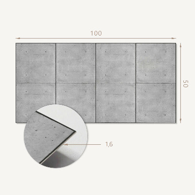 Samolepiaci panel na stenu Surový betón v minimalistickom štýle