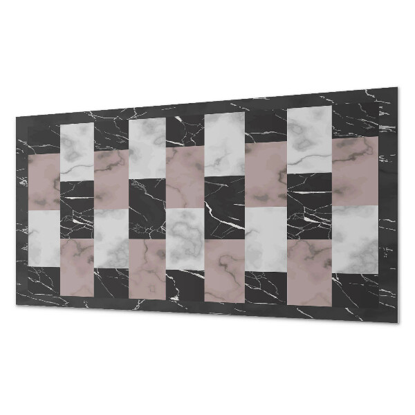 Obdĺžnikový panel na stenu Motív mramorovej dlaždice