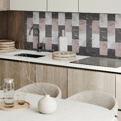 Obdĺžnikový panel na stenu Motív mramorovej dlaždice