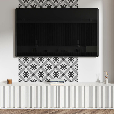 Samolepiaci panel na stenu Geometrický vzor s motívom hviezd