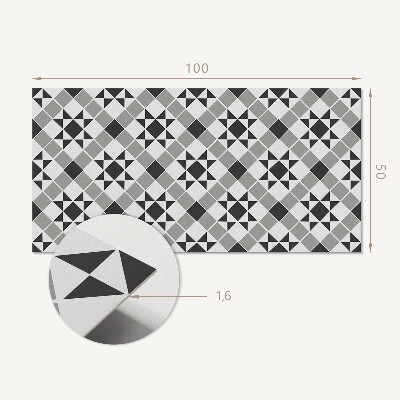 Samolepiaci panel na stenu Geometrický vzor s motívom hviezd