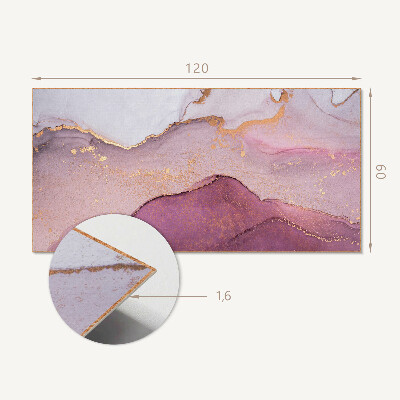 Obdĺžnikový panel na stenu Abstraktná krajina so zvlnenými formami