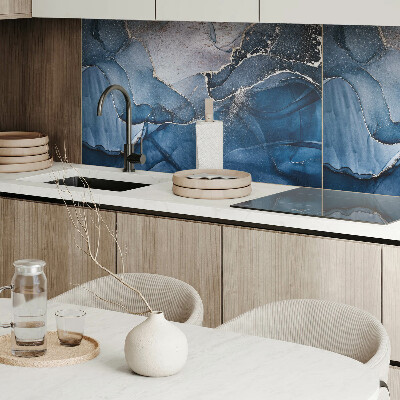 Obdĺžnikový stenový panel Vlnité abstraktné tvary