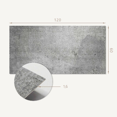 Obdĺžnikový panel na stenu Vzor zo surového betónu