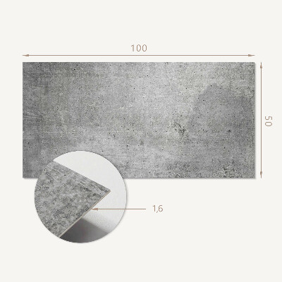 Obdĺžnikový panel na stenu Vzor zo surového betónu