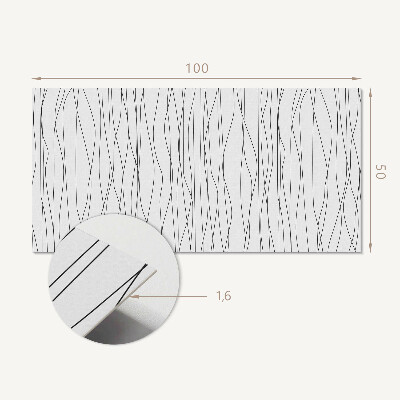 Obdĺžnikový stenový panel Vlny