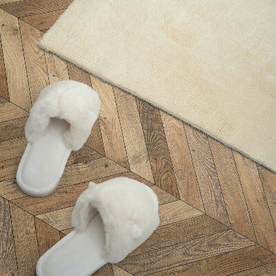 Samolepiaci panel na stenu Vzor rybej kosti vyrobený z dreva