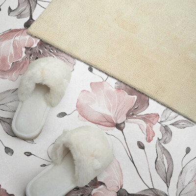 Samolepiaci panel na stenu Kvetinový motív v akvarelovom štýle