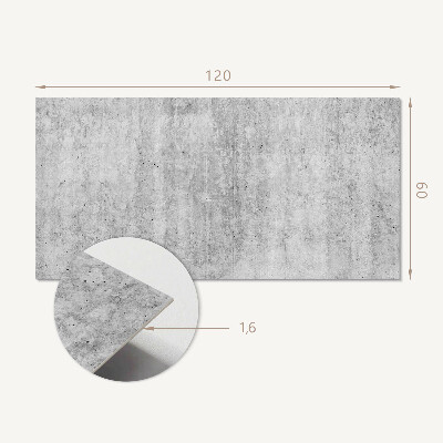 Obdĺžnikový stenový panel Betónový vzor s prasklinami