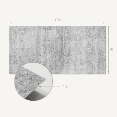 Obdĺžnikový stenový panel Betónový vzor s prasklinami
