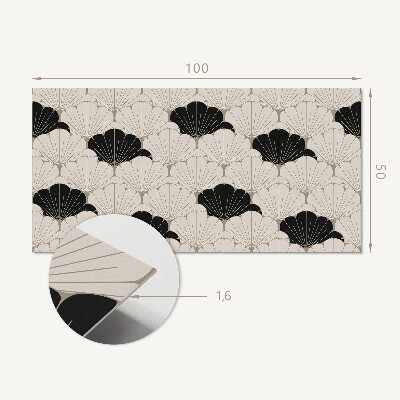 Samolepiaci panel na stenu Elegantný listový motív