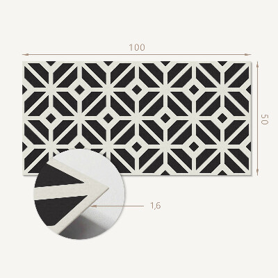 Obdĺžnikový stenový panel Geometrický vzor kosoštvorca