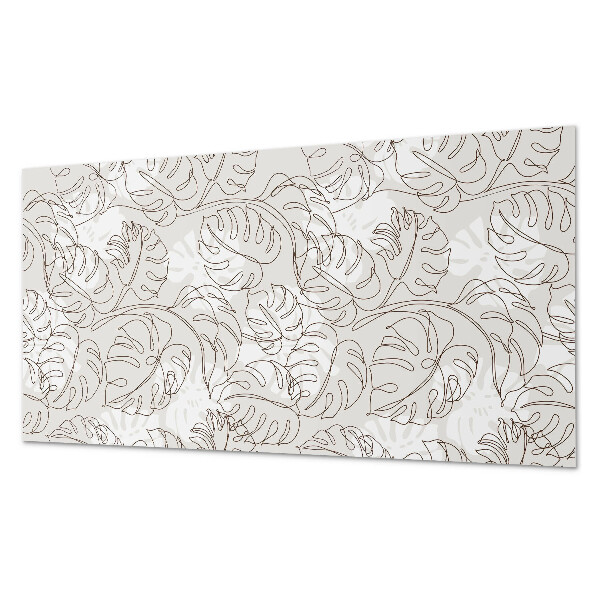 Obdĺžnikový panel na stenu Listový vzor v priamych líniách