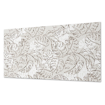 Obdĺžnikový panel na stenu Listový vzor v priamych líniách