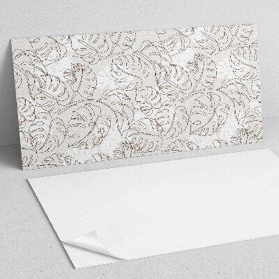 Obdĺžnikový panel na stenu Listový vzor v priamych líniách