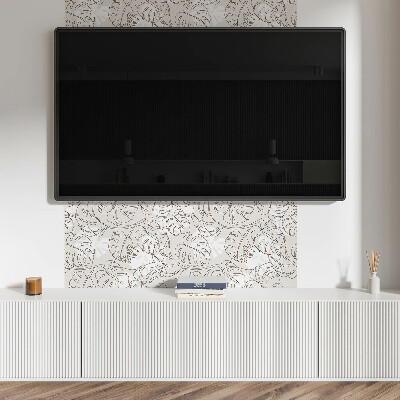 Obdĺžnikový panel na stenu Listový vzor v priamych líniách