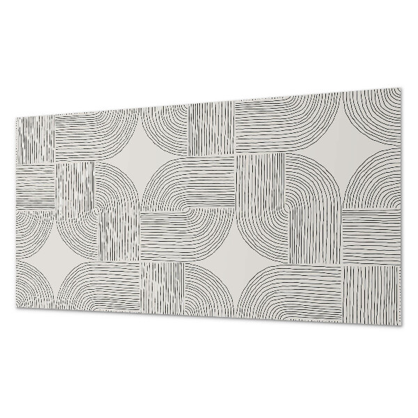 Obdĺžnikový panel na stenu Štylizované tvary v geometrickom poradí