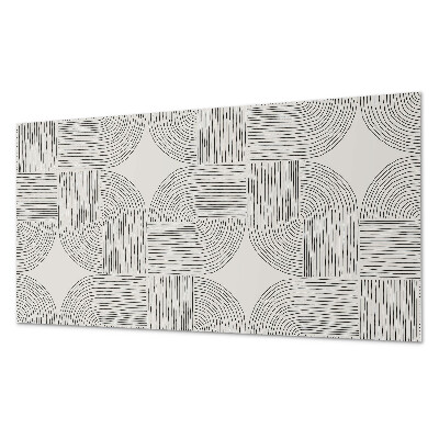 Obdĺžnikový panel na stenu Štylizované tvary v geometrickom poradí