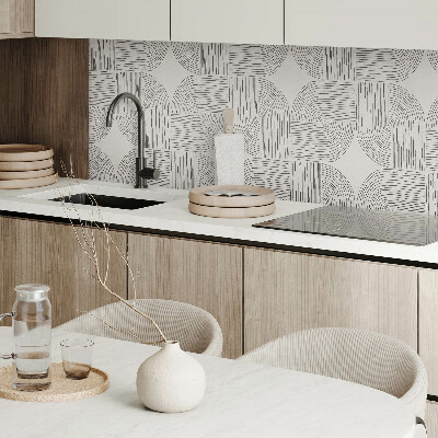 Obdĺžnikový panel na stenu Štylizované tvary v geometrickom poradí