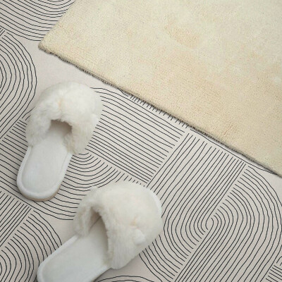 Obdĺžnikový panel na stenu Štylizované tvary v geometrickom poradí