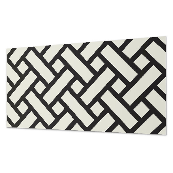 Obdĺžnikový stenový panel Geometrický vzor s vrkočom