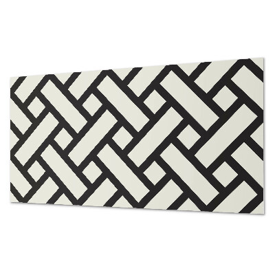 Obdĺžnikový stenový panel Geometrický vzor s vrkočom