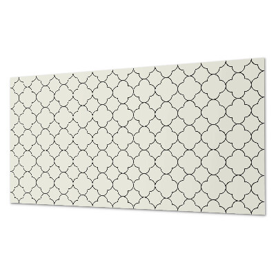 Obdĺžnikový panel na stenu Kvetinový vzor v sieťke