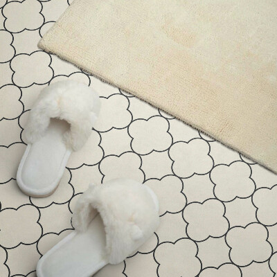 Obdĺžnikový panel na stenu Kvetinový vzor v sieťke