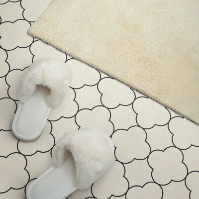 Obdĺžnikový panel na stenu Kvetinový vzor v sieťke