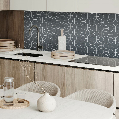 Samolepiaci panel na stenu Vzor kruhov a čiar v geometrii