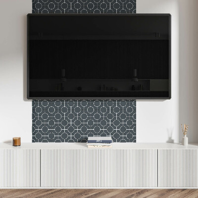 Samolepiaci panel na stenu Vzor kruhov a čiar v geometrii