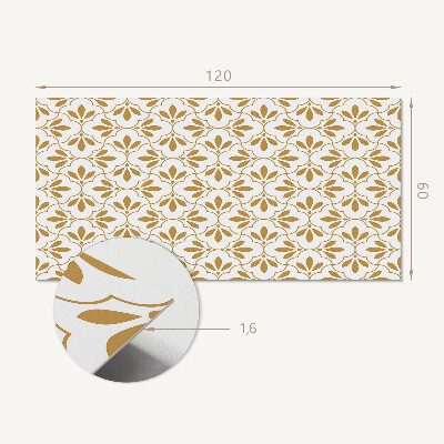 Obdĺžnikový stenový panel Štýlový rastlinný motív