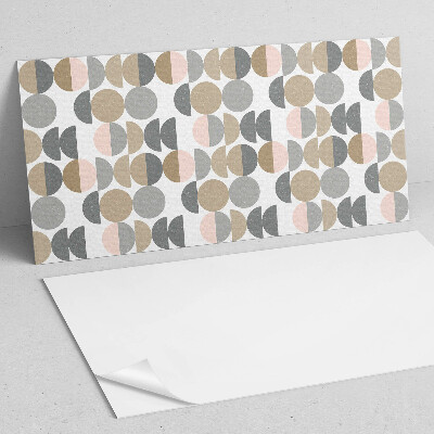 Obdĺžnikový panel na stenu Kruhy a polkruhy v geometrickom štýle