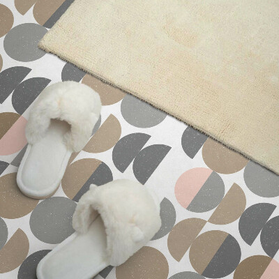 Obdĺžnikový panel na stenu Kruhy a polkruhy v geometrickom štýle