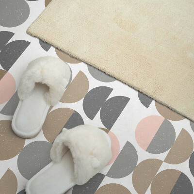 Obdĺžnikový panel na stenu Kruhy a polkruhy v geometrickom štýle