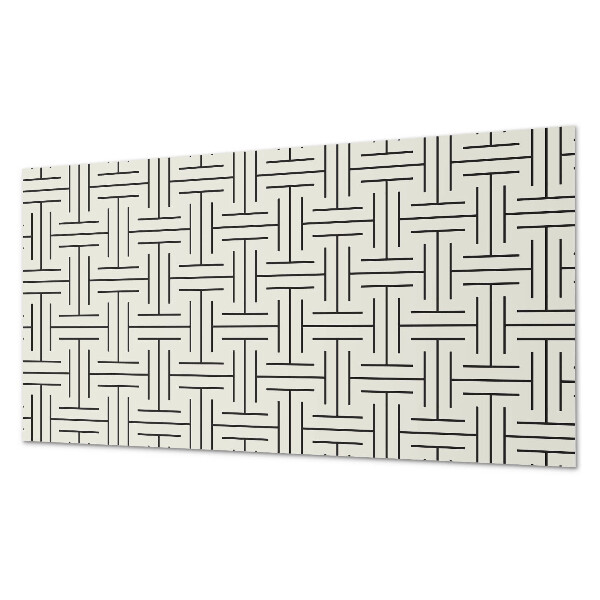 Obdĺžnikový stenový panel Kockovaný geometrický motív