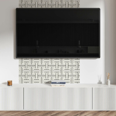 Obdĺžnikový stenový panel Kockovaný geometrický motív