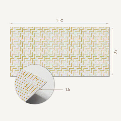 Obdĺžnikový panel na stenu Vzor rybej kosti