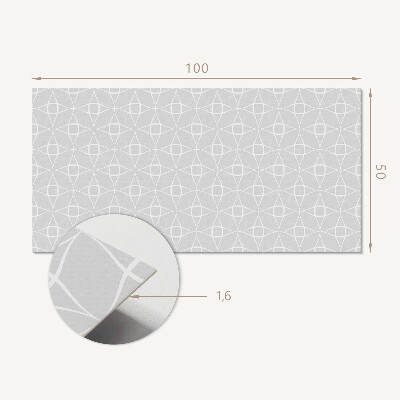 Obdĺžnikový stenový panel Vzor geometrickej mriežky