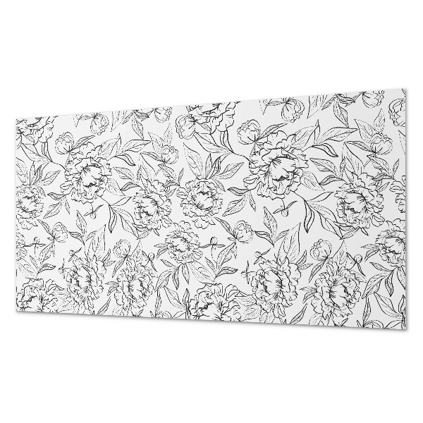 Obdĺžnikový panel na stenu Kvetinový aranžmán so zelenými listami