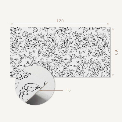 Obdĺžnikový panel na stenu Kvetinový aranžmán so zelenými listami