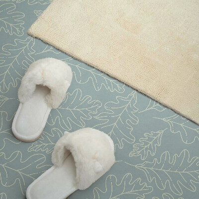 Obdĺžnikový stenový panel Listový vzor na jemnom podklade