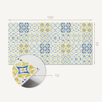 Obdĺžnikový panel na stenu Mozaika s ozdobnými vzormi