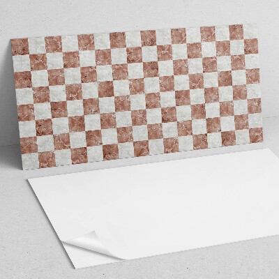 Samolepiaci panel na stenu Mramorová šachovnica v elegantnom štýle
