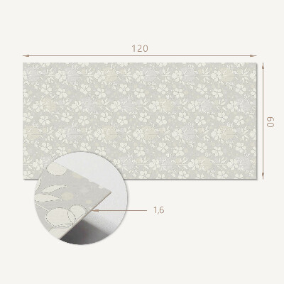 Obdĺžnikový stenový panel Kvetinový motív