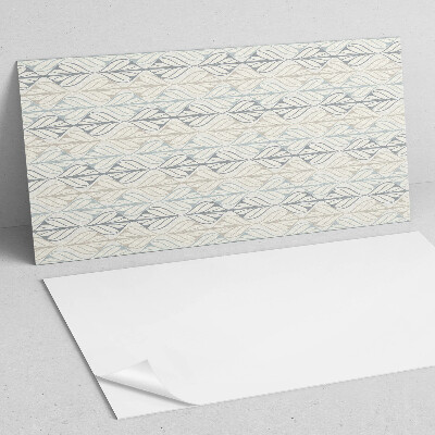 Samolepiaci panel na stenu Listový motív v štýle kosoštvorca