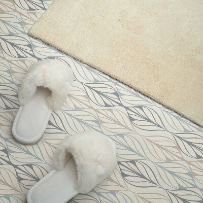 Samolepiaci panel na stenu Listový motív v štýle kosoštvorca