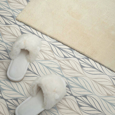 Samolepiaci panel na stenu Listový motív v štýle kosoštvorca