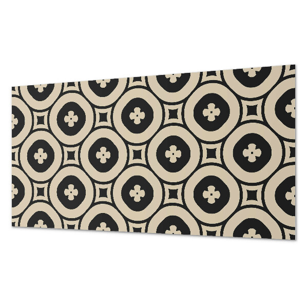 Obdĺžnikový panel na stenu Vzor štvorcových geometrických útvarov