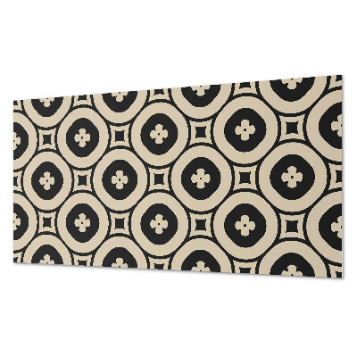 Obdĺžnikový panel na stenu Vzor štvorcových geometrických útvarov